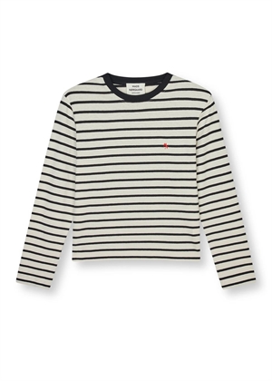 Maggie Pablo ls bluse Vanilla Ice/Black Mads Nørgaard